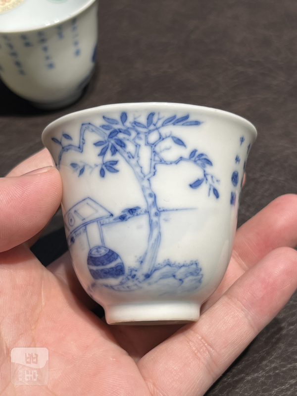 清道光 睿亲王“睿邸清赏”饮中八仙诗文酒盅一对 - 图10